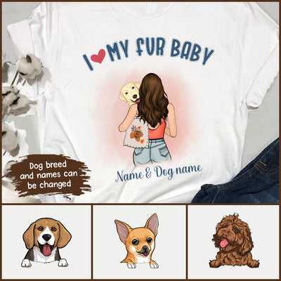 89Customized Dog Mom Personalized T-Shirt