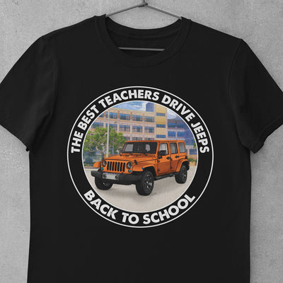89Customized The best teachers drive jeeps back to school Customized Shirt