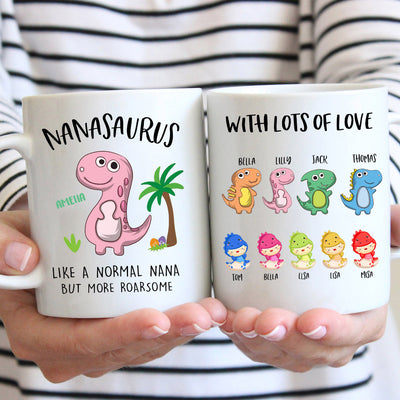 89Customized Personalized Mug Family Nanasaurus But More Roarsome