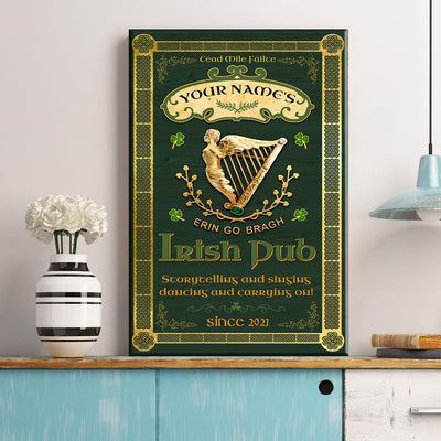 89Customized Irish Pub Erin go Bragh Customized Pallet Sign