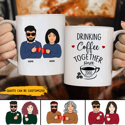 89Customized I like my coffee hot just like my wife Personalized Mug