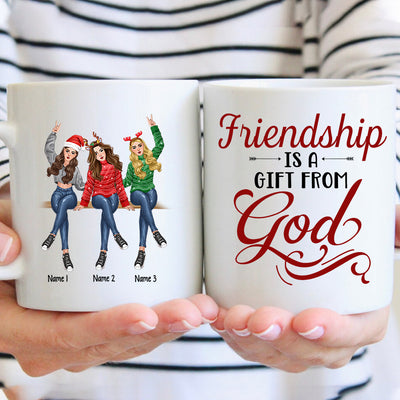 89Customized I'd Walk Through Fire For You Sister Personalized Mug