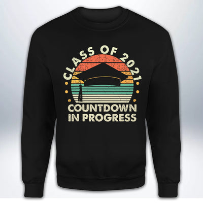 89Customized 2D Shirt Senior Vintage Countdown Class 2021