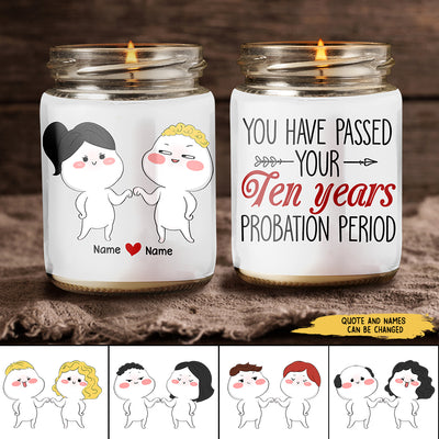 89Customized Anniversary Funny Couple Personalized Candle