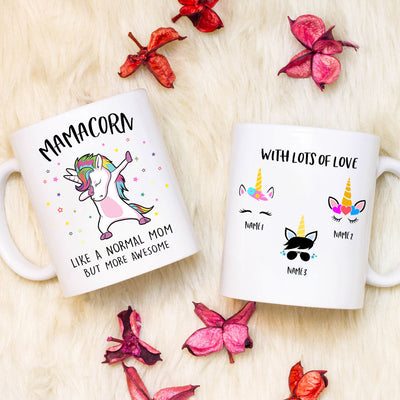 89Customized Personalized Mug Family Mamacorn More Awesome Unicorn