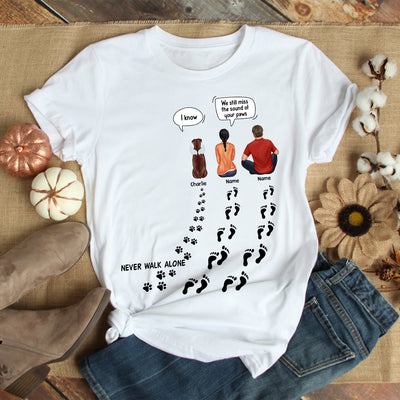 89Customized Never walk alone Dog Memorial Personalized Shirt