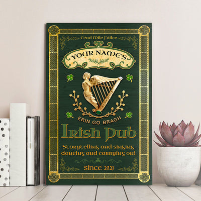 89Customized Irish Pub Erin go Bragh Customized Pallet Sign