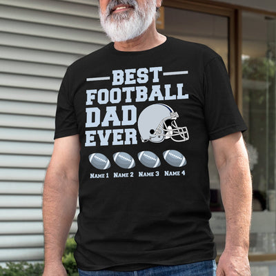 89Customized Best football dad ever personalized shirt
