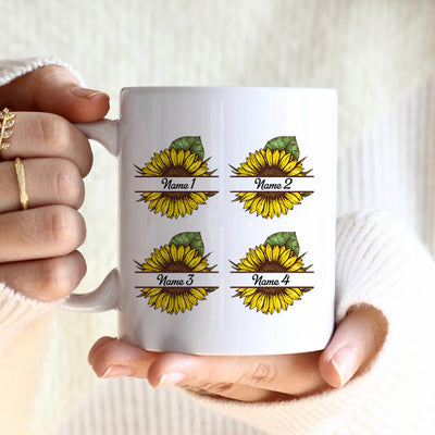 89Customized True friends are like bright sunflowers that never fade away personalized mug