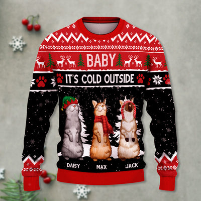 89Customized Cat Lover Personalized Ugly Sweater