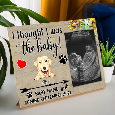 89Customized We thought we were your babies personalized photo clip frame