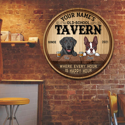 89Customized old-school Tavern Customized Wood Sign