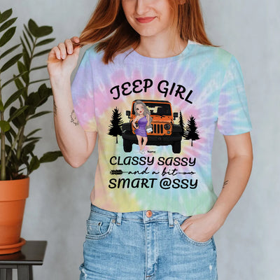 89Customized Jeep chibi girl classy sassy and a bit smart assy Customized 3D Fullfilled Shirt