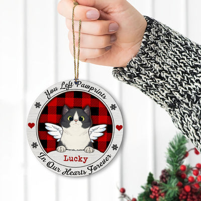 89Customized Cat Angel Personalized 2 Layered Wooden Ornament - Christmas Gift For Cat Lovers