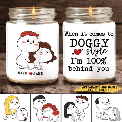 89Customized Naughty Couple Personalized Candle