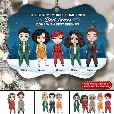 89Customized Merry Squidmas Personalized One Sided Ornament