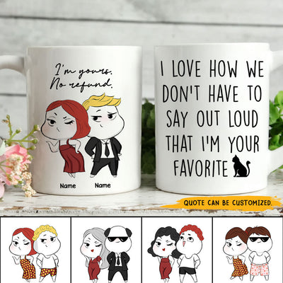 89Customized You are my person Funny Valentine's Gift for Lovers Husband Wife Couple Personalized Mug