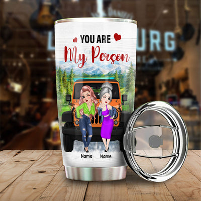 89Customized I would fight a bear for you bestie Customized Tumbler