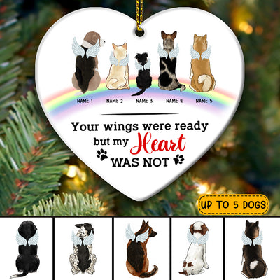 89Customized Rainbow Bridge Personalized Memorial Dog Ornament