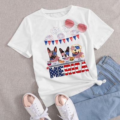89Customized Merica Dog Customized Shirt