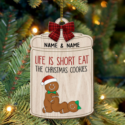 89Customized Naughty Gingerbread Personalized Ornament