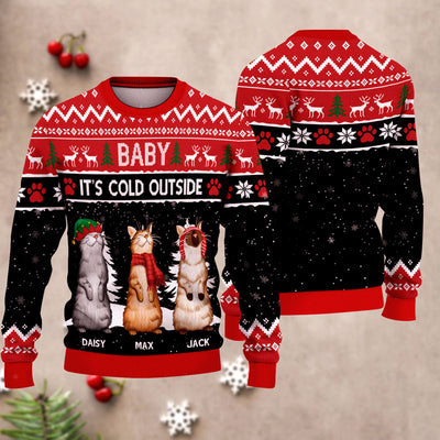 89Customized Cat Lover Personalized Ugly Sweater