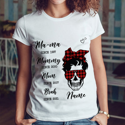 89Customized Mama to mommy to mom to bruh personalized shirt