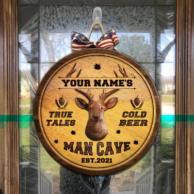 89Customized Hunting Beer Man Cave Customized Wood Sign