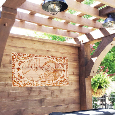 89Customized You're doing a great job mommy Personalized Wood Photo pallet sign