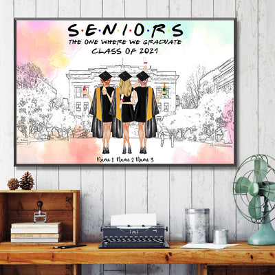 89Customized Personalized Poster Senior Friends The One 2021