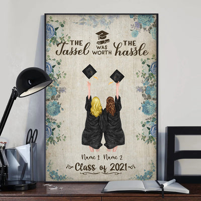 89Customized Personalized Poster Vintage 2 Best Friends Graduation