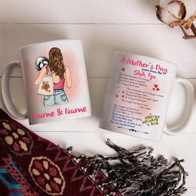 89Customized Personalized Mug Dog Mom Happy Mother's Day