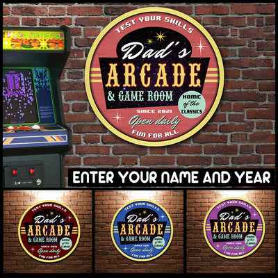 89Customized Arcade game room Customized Wood Sign