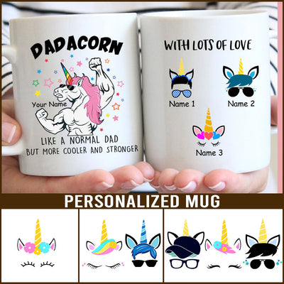 89Customized Personalized Mug Family Dadacorn But More Cooler Unicorn