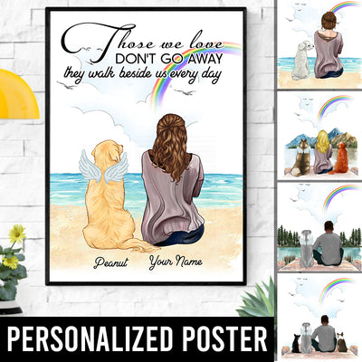 89Customized Personalized Poster Those We Love Don't Go Away Dog Mom