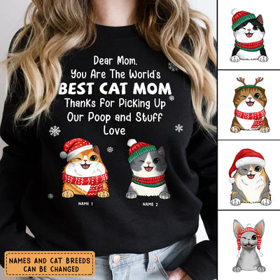 89Customized Best Cat Dad/ Mom Personalized Sweater