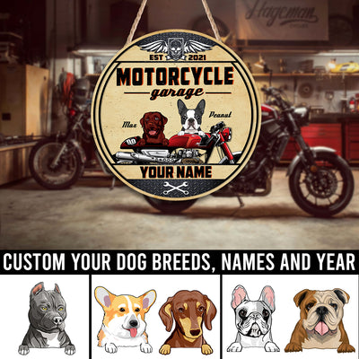 89Customized Motorcycle garage Customized Wood Sign