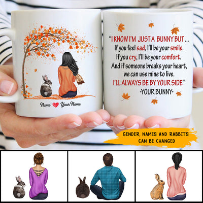 89Customized Always be by your side Rabbit Lovers Personalized Mug