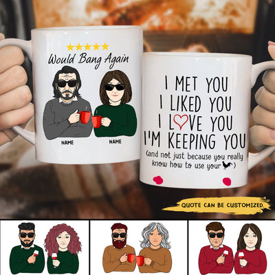 89Customized Baby It's cold outside ... but it sure is warm inside Personalized Mug