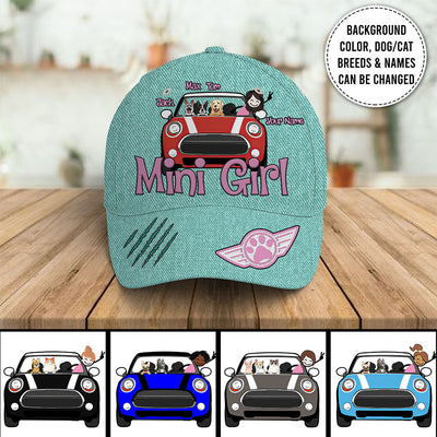 89Customized Personalized Cap Mini Girl Dog Cat