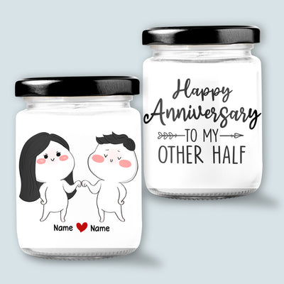 89Customized Anniversary Funny Couple Personalized Candle