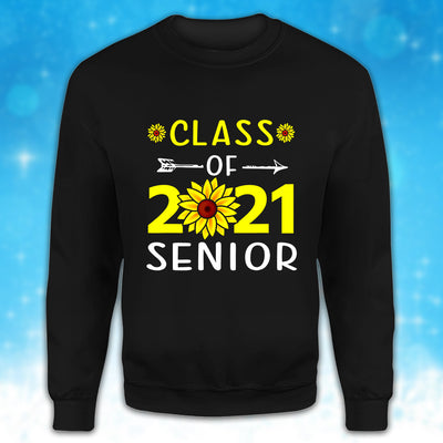 89Customized 2D Shirt Senior Class 2021 Sunflower