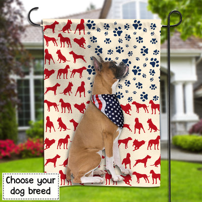 89Customized Funny Dog Flag 4th of July Customized Flag