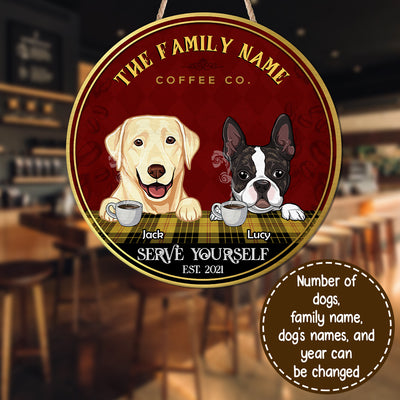89Customized Cats Coffee Co. Personalized Wood Sign