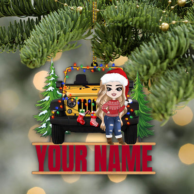 89Customized Jeep Off road Christmas Customized Ornament