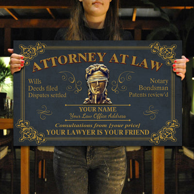 89Customized Personalized Lawyer Pallet Sign