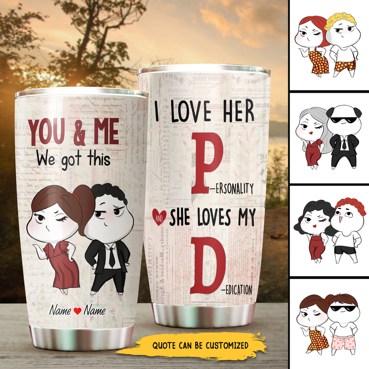 89Customized Turns out I like you a lot more than I had planned Funny Valentine's gift for Lovers Husband Wife Couple Personalized Tumbler