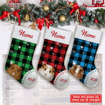 89Customized Guinea Pig Lovers Personalized Christmas Stocking