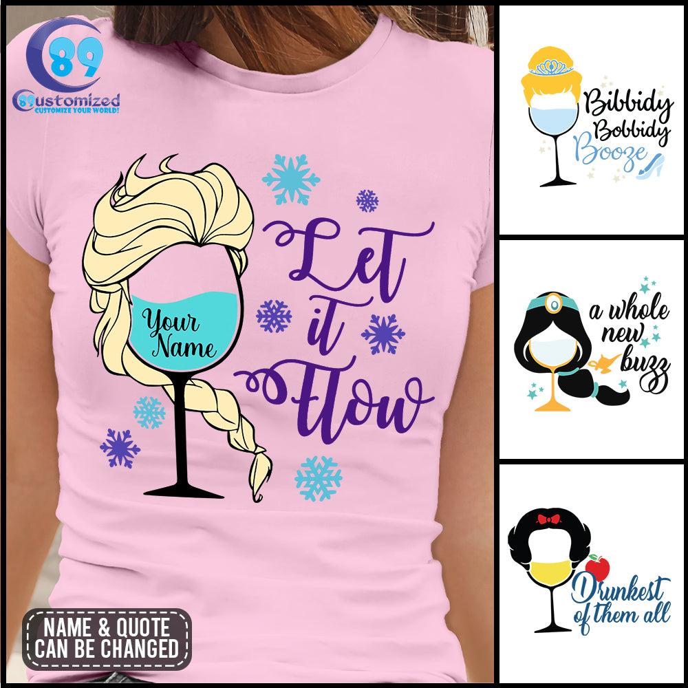 89Customized Disney Princess Princess Drinking Shirt