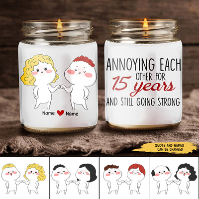 89Customized Anniversary Funny Couple Personalized Candle